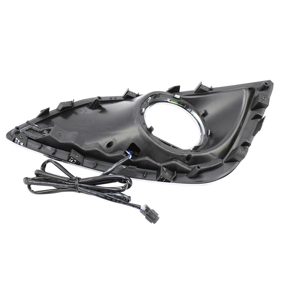 BAKUGO 2 Piezas LED Luz De Circulación Diurna Luz Antiniebla Luz Parachoques Delantero DRL Luz De Señal De Vuelta para Hyundai IX35 2010 2011 2012-White