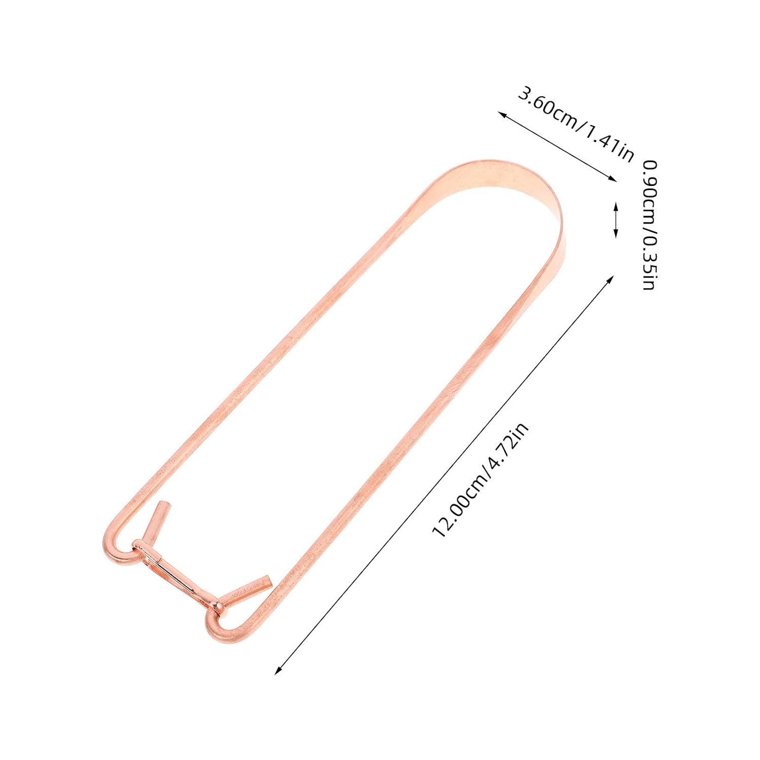 U Shaped Copper Cleaning Tool Tongue Scraper Oral Care for Adults image 5