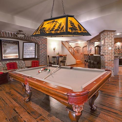 TOCHIC Tiffany Pool Table Light Bear Fishing Billiard Cabin Dining Lighting by TOCHIC - Used condition - Image 8