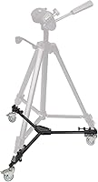 Vista 1 de Ultimaxx’s Professional Dynamic Heavy Duty Tripod Dolly with Adjustable Legs for Canon, Nikon, Sony, DSLR Cameras, Camcorder, Photos, Videos, and
