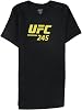 UFC Mens No. 245 Dec 14 Las Vegas Graphic T-Shirt, Black, Large