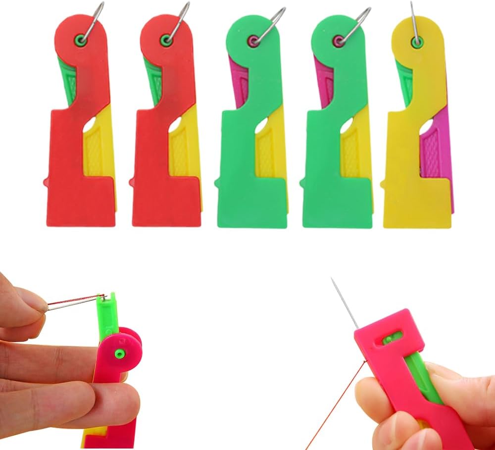 Enfile-Aiguille Automatique Raxfekro - Lot De 10 - Avec 2 Règles Souples - Pour Couture Et Broderie