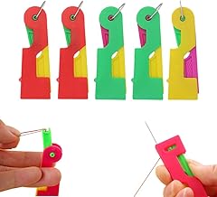 Enfile Aiguille, Accessoires Couture, Aiguilles Coutureen Plastique pour Couture, Plastique DIY Enfile-Fil, Point de Croix Enfile-Aiguilles, Fil Enfile-Aiguille à Coudre (5PCS)