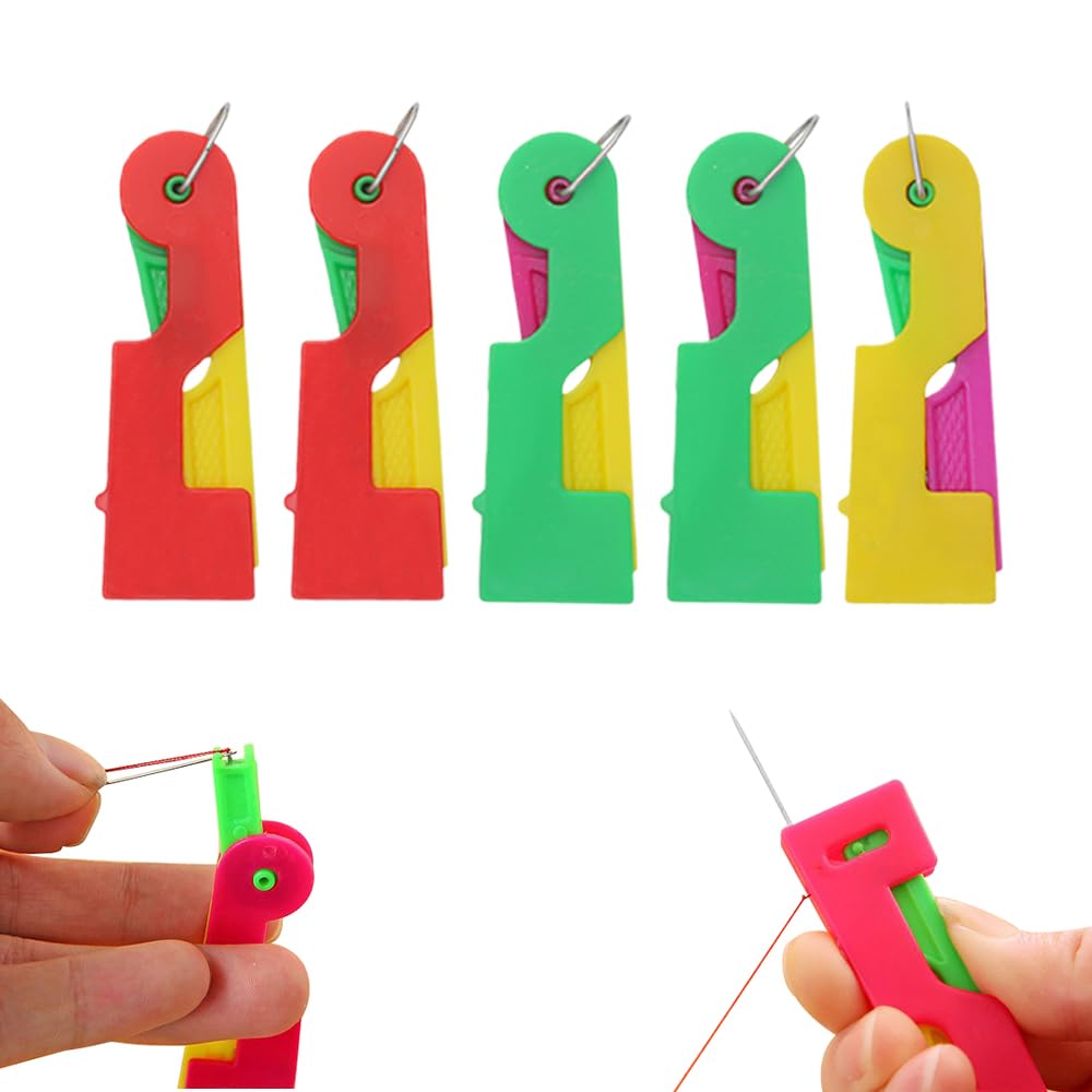 Enfile-Aiguilles 9 Pièces Plastique - Pour Couture Main Et Machine, Aidant Débutants Et Seniors