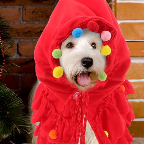 Disfraz Luxshiny Capa Elfo para Perros Pequeños y Gatos miniatura 7