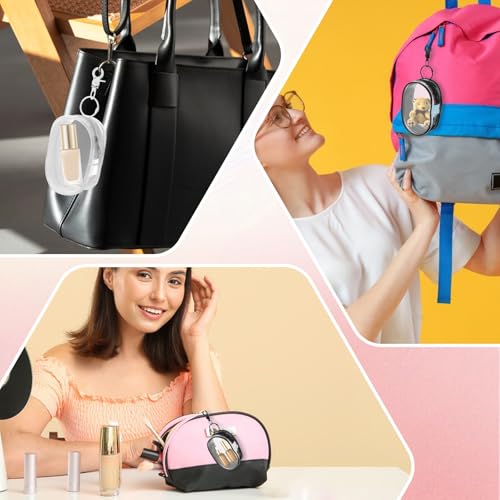 Clear Pouch Small, Makeup Bag Zipper Pouches Cases, Toiletry Bag for Travel, Cosmetic Bags Small Makeup Pouch Zipper Case for Travel Cosmetics Organizer (2 Pcs)3