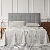 Pure Linen Fitted Sheet and Pure Linen Sheets Set Queen Size Natural Linen