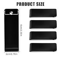 Vista 2 de 4pcs Back Stand for Nintendo Switch, Back Stand Kickstand Replacement Back Shell Holder Kickstand Replacement Compatible with Switch Console (Black)