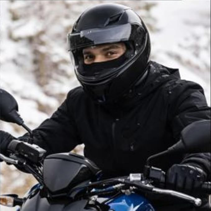 Universal Full Face Balaclava Mask for Men & Women | Lycra Stretch Bike Mask with UV Protection | Breathable Bike, Cycling, Riding, Running, Winter & Outdoor Sports (Black) 1