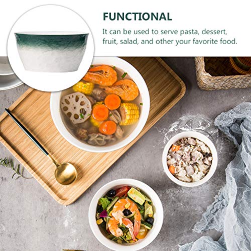 Hemoton Autêntico Japonês Ramen Tigela de Sopa Tigela de Porcelana Conjunto Tigela de Macarrão de Ce