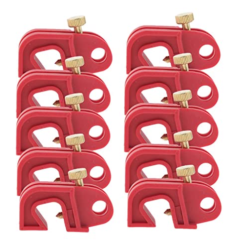 10PCS Universal Circuit Breaker Twisted Screw, locks out all miniature ISO/DIN circuit breakers throughout the world