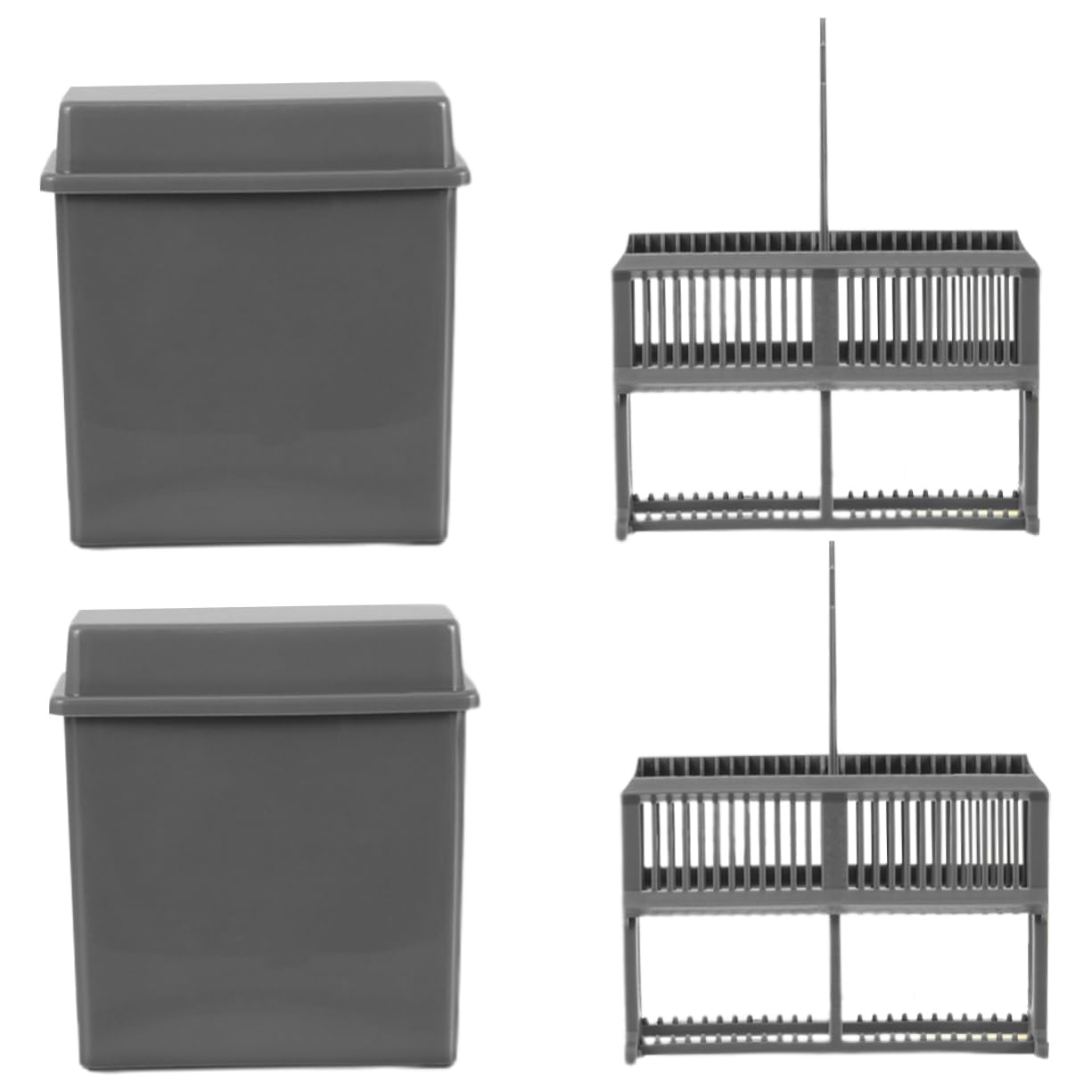 Alipis 2 Sets Microscope Slides Storage Rack Staining Laboratory Accessories Jar Racks Slides Storage Rack for Laboratory Slides Rack for Laboratory Plastic