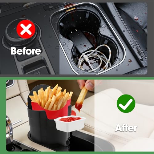 Portavasos para auto con soporte multi-compartimento miniatura 3
