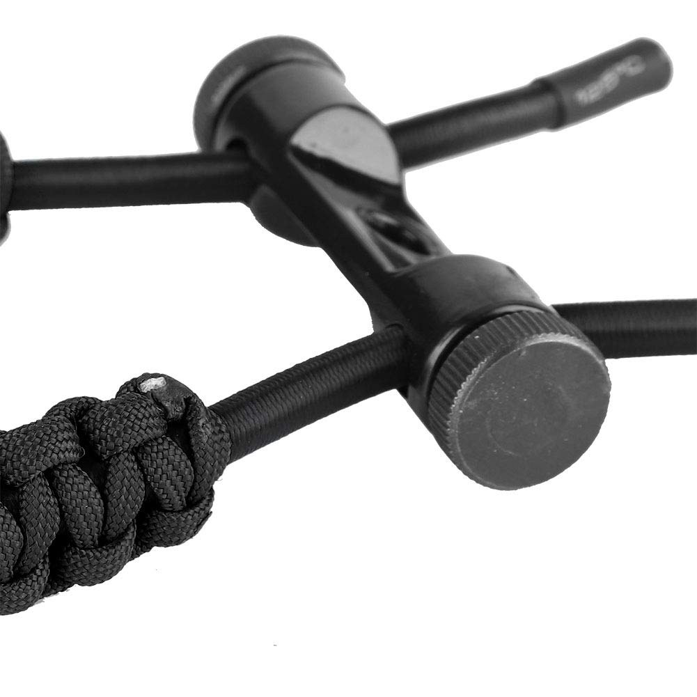 Cinturino da Polso per tiro con L'Arco, Imbracatura da Polso con tiro con L'Arco Universale per Archi(Black)