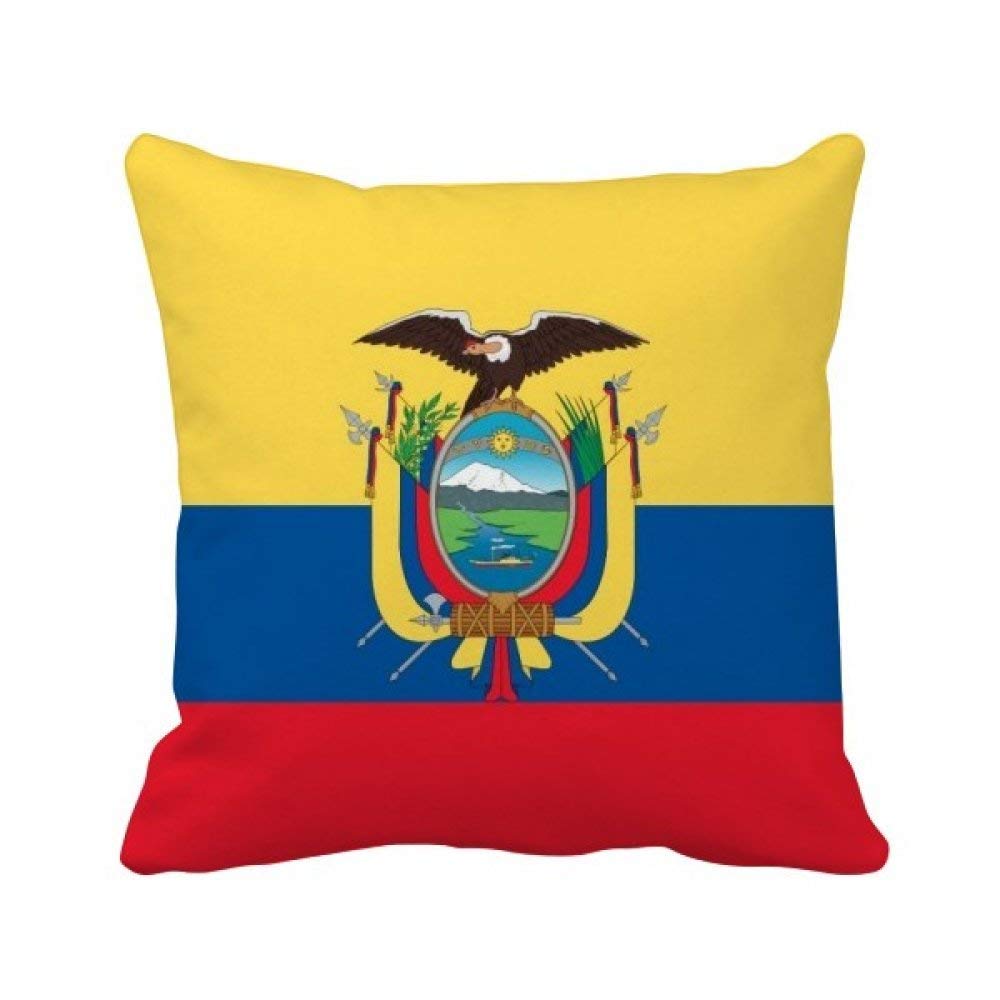 Coussin Equateur avec insert, oreiller carre multicolore de canape