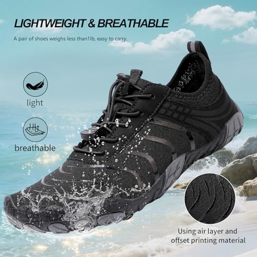 Image of SIOSNETA Hike Barefoot Shoes for Women Men, Breathable Non-Slip Athletic Footwear, Wide Toe Water Shoes for Hiking, Non-Slip Neuropathy Shoes for Women Men, Grounded Comfort wear