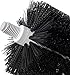 SPARTA Flo-Pac Plastic Floor Drain Brush, Drain Brush, Drain Cleaning Brush with Long Lasting Bristles for Cleaning, 6 Inches, Black, (Pack of 6)