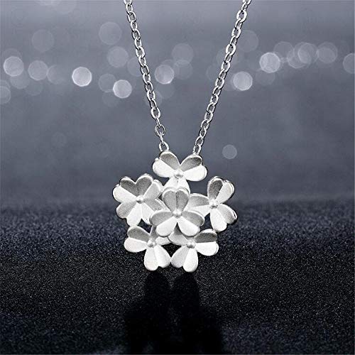 Collier pour dames en trois dimensions lotus diamant pendentif 45cm - 4