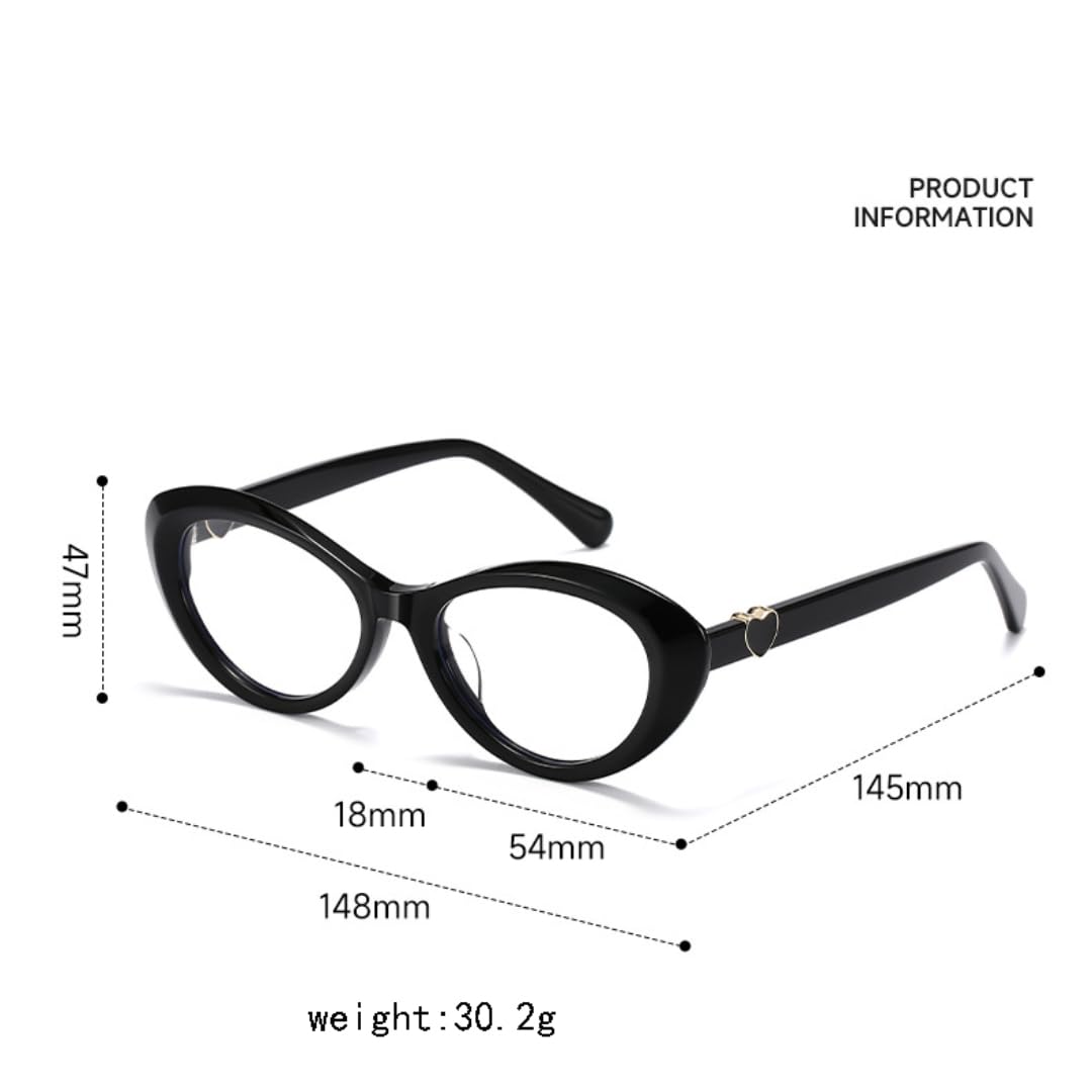 Occhiali da sole in acetato da donna, modello cat eye, spessi, alla moda, protezione UV400, da uomo