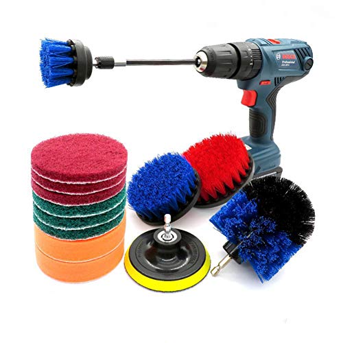 Kit brosse de forage élimine calcaire graisse voiture - 2