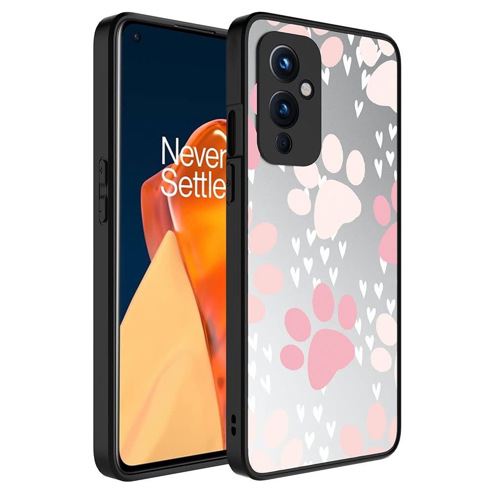 Zore One Plus 9 Kılıf Aynalı Desenli Kamera Korumalı Parlak Mirror Kapak Pati