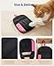 Rivalran Pet Hair Remover Glove for Dog & Cat, Reusable Electrostatic Magic Brush, Five-Finger Hair Removal Mitt for Cleaning Clothing, Bed, Couch, Carpet, and Car Seat Pink
