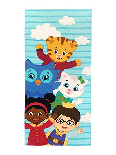 Daniel Tiger Friendly Neighbors Super Soft & Absorbent Kids Bath/Pool/Beach Towel - Fade Resistant Cotton Towel, 28 inch x 58 inch (Official Product)