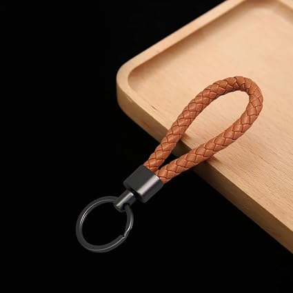 3 Portachiavi Intrecciati In Pelle PU, Unisex, Anello In Lega Di Zinco, Per Chiavi Auto, Borsa, Regalo, Colori Vari - 2