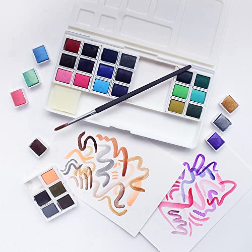 Estojo Personalizável para Pastilha Aquarela Artools Matiz 24 Cores