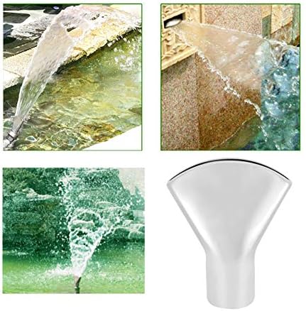 Fountain Nozzle, Brass Narrow Directional Fan-Shaped Fountain Nozzle Female Thread Landscape Spray for SPA Swimming Pool(G1in DN25)