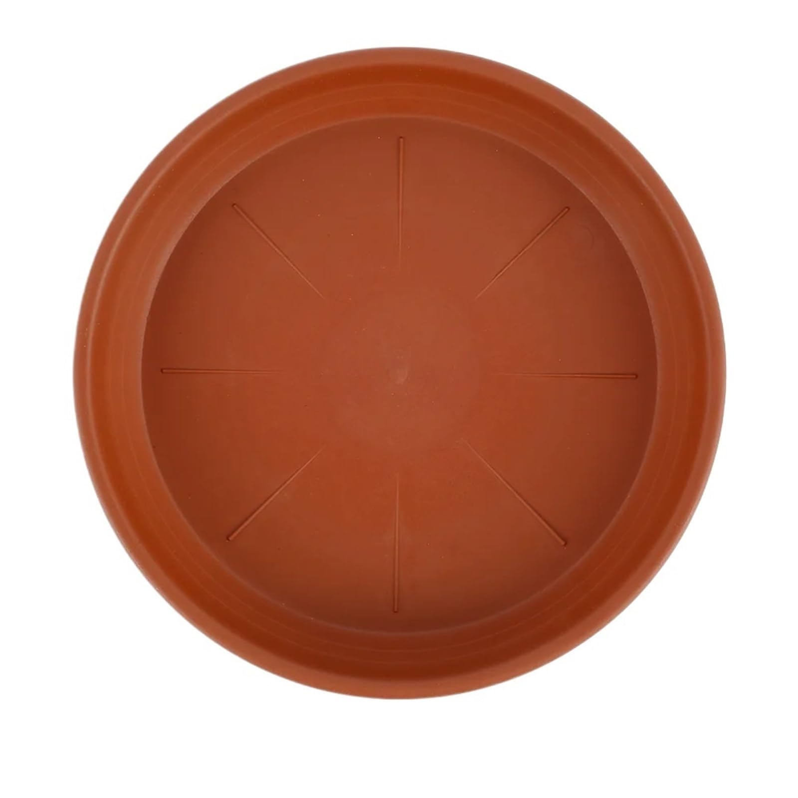 5 piezas de platillos de plástico for plantas, bandejas de goteo redondas for plantas, macetas for interiores y exteriores, suministros for el jardín del hogar Bandeja Para Macetas(Brown 5PCS 15cm)