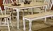 Coaster Butcher Block Table in Natural / White