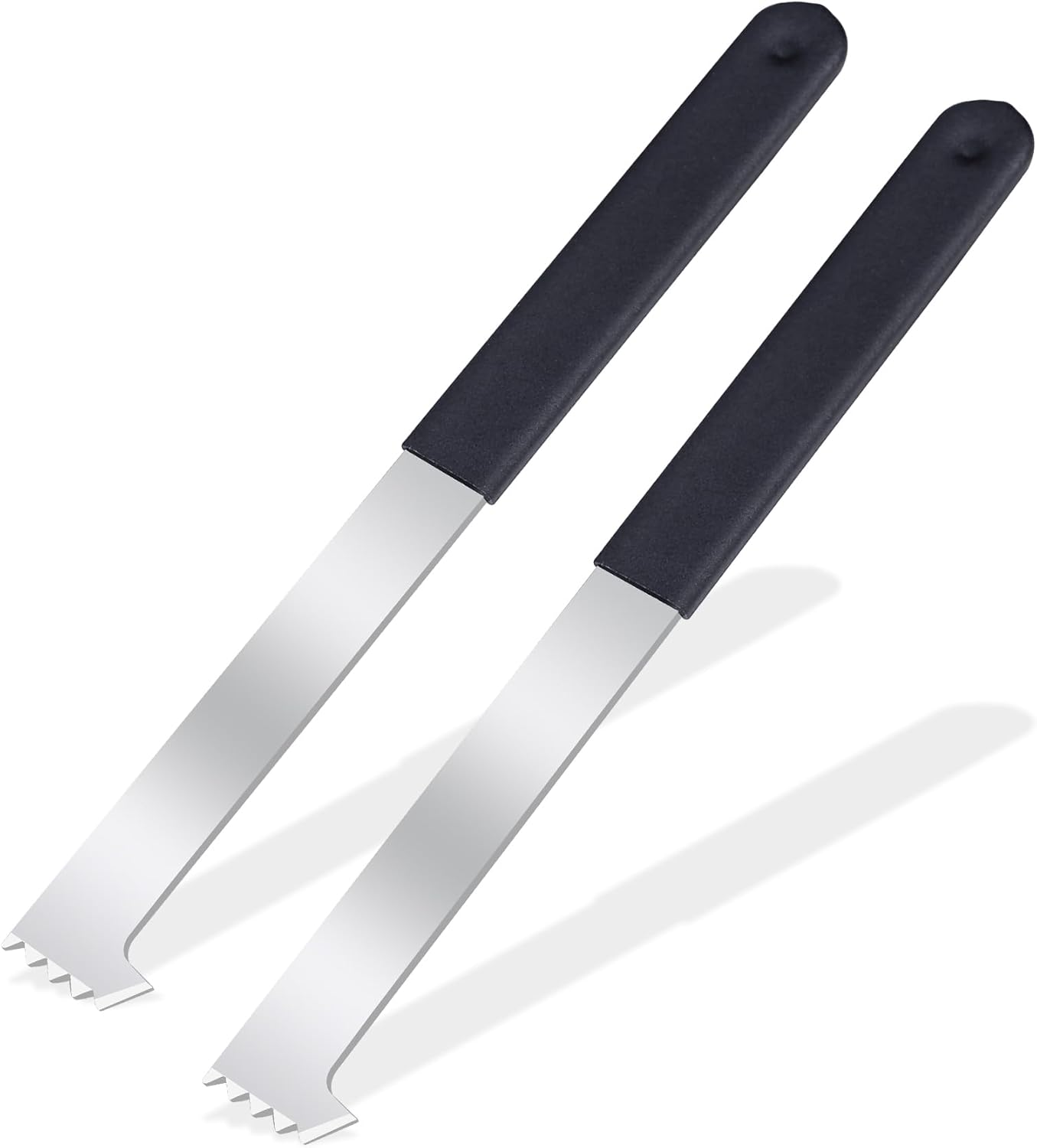 2pcs Heavy Duty Paver Puller Tool – Dual Joint Scraper with Micro Teeth & Non-Slip Grip for Brick Removal, Perfect for Garden/Lawn/Patio Tile & Block Replacement