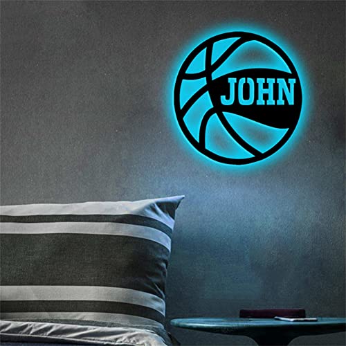 Lámpara LED de pared de baloncesto personalizada de metal miniatura 6