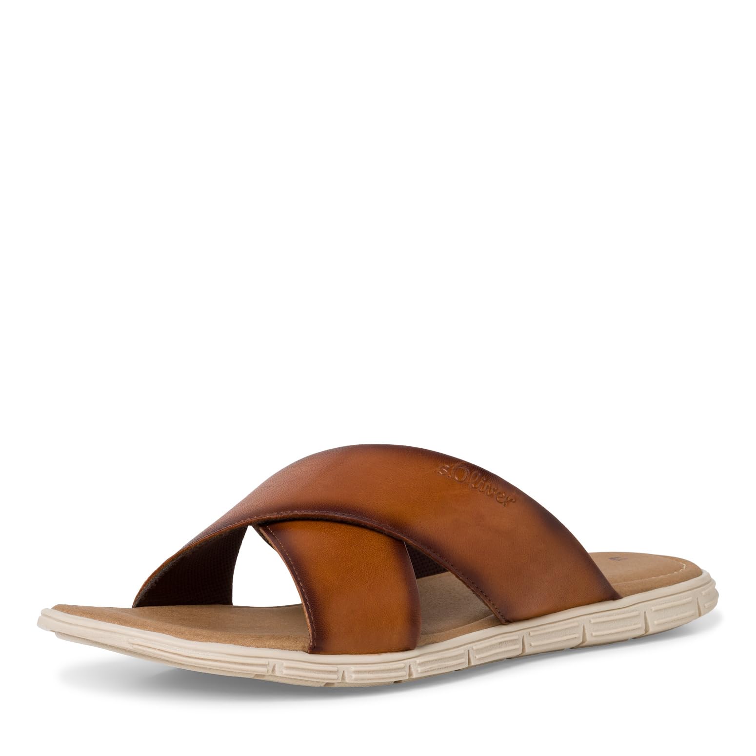 s.Oliver Men's 5-17201-42 Slide Sandals, Cognac, 10 UK
