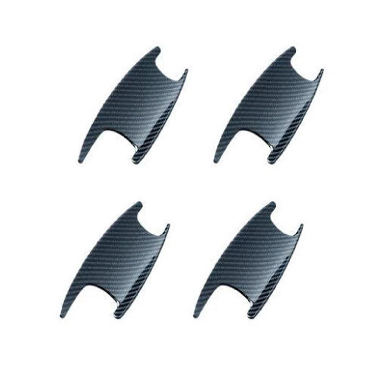 NOHEEU Car Accessories Exterior Door Handle Bowl Cover ABS Sticker Trim for Benz GLA GLB CLA 2020(Black)