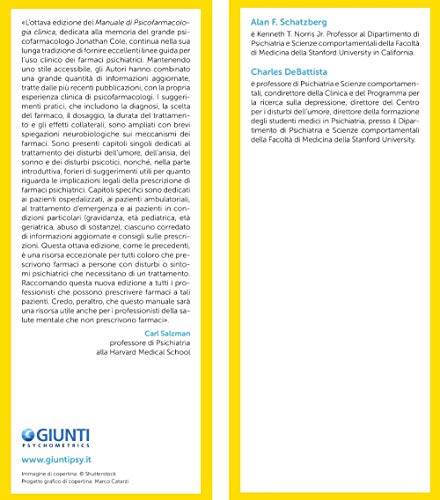 Manuale di psicofarmacologia clinica