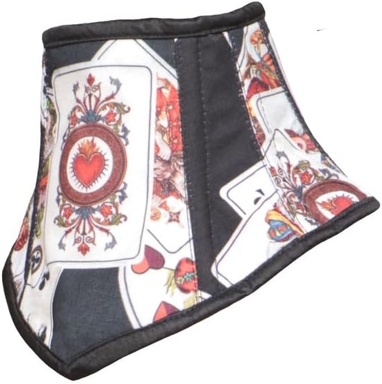 Women’s Playing Cards Printed Cotton Neck Corset Choker posture collar