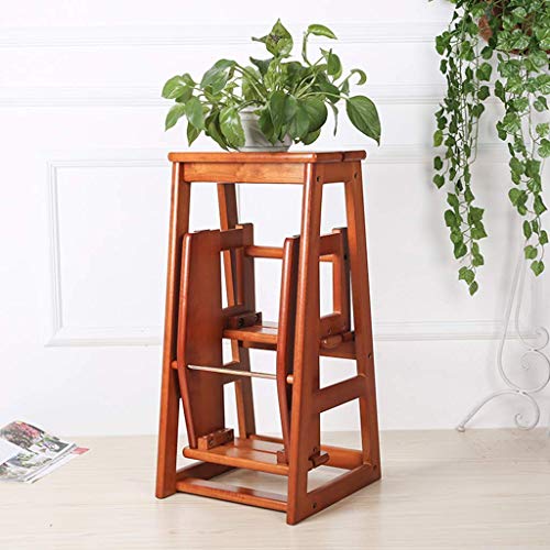 Taburete con peldaños en madera maciza portátil para estancias 5