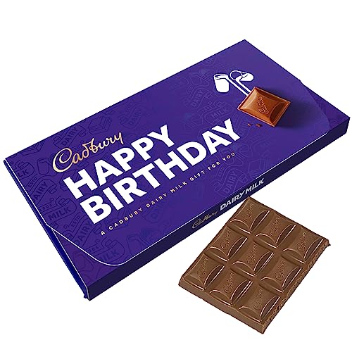 Cadbury Happy Birthday Dairy Milk Chocolate Bar with Gift Envelope