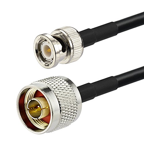 wlaniot BNC to N Cable N Male to BNC Male Connector with Low Loss RG58 Coaxial Cable for Ham Radio Modem Router Antenna Extension Cable 25Ft