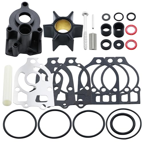 96148Q8 Water Pump Impeller Repair Kit for Mercury 2-Stroke Outboard and MerCruiser Alpha One Gen 1 Stern Drives 46-96148A8 46-96148Q8 96148A8 18-3217 Water Pump Kit for Mercury Mariner Outboard