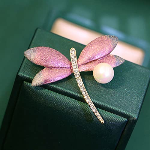 Broche libellule perle pour pull et costume d'anniversaire - 5