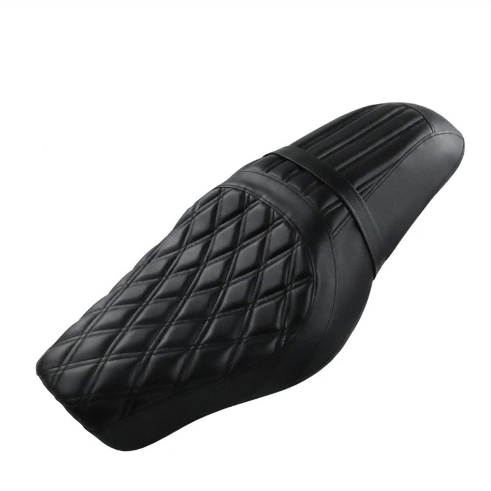 Posto a Sedere per Harley per Davidson Forty Eight XL1200X 2010-2019 Moto Nero Anteriore Posteriore Conducente Sedile del Passeggero (Color : Stripe Black)