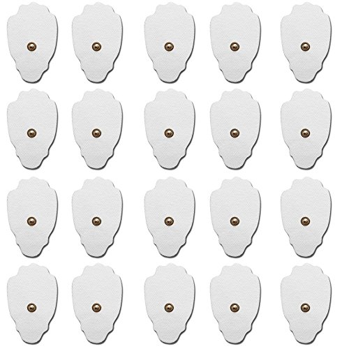20 Electrodos para VITALCONTROL BEURER - Set de parches TENS EMS tamaño universal - para electroestimuladores conexión de botón 3,5mm