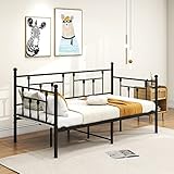 Assemblage facile comme un jeu d'enfant : ce cadre de lit simple en métal de 0,9 m est livré avec toutes les pièces nécessaires, le matériel et les instructions détaillées pour une installation facile en peu de temps. La capacité de poids de ce cadre de lit double est de 226,8 kg.