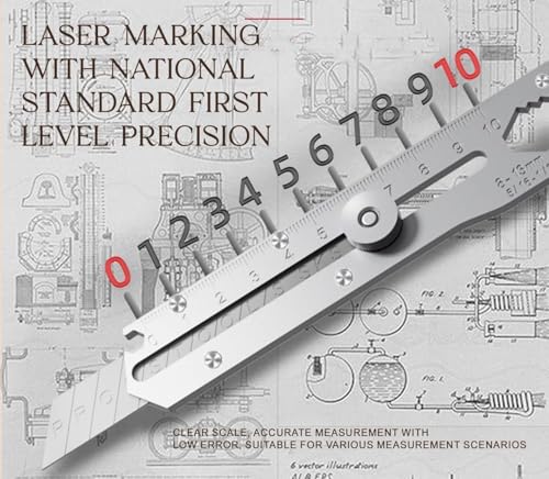 Image of 6-in-1 Utility Cutter Knife with Wrench | Heavy Duty Stainless Steel Precision Cutter for DIY, Office, Industrial & Craft Use