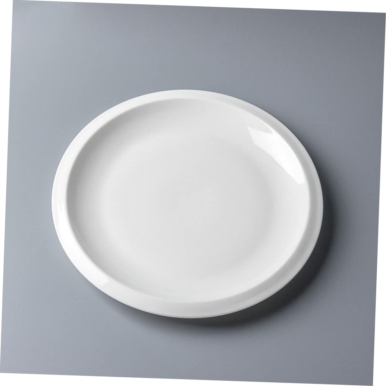 Plato de Cerámica para Servir Carne con Tapa, Estilo Francés Blanco