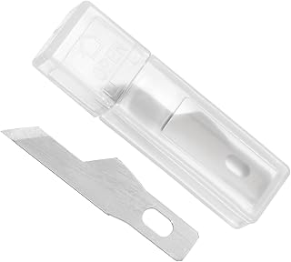 CoCud クラフト用ホビーブレード #16 マンガんスチール 交換用カッティング・彫刻刃 ホビーナイフ用ブレードセット 収納ケース付き - (用途:アート・スクラ ップブッキング・DIY用) 40枚入り