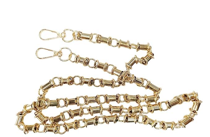 SS Creation Purse Chain Metal Shoulder Handbag Strap Replacement Handle Chain Metal Crossbody Bag Chain Strap Purse Chain Size 120 cm-1 Pcs- (golden)-image-6